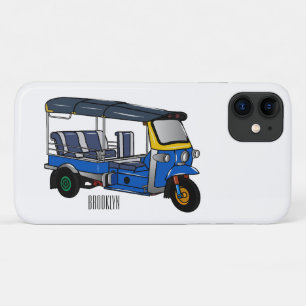 Tuk tuk cartoon illustration Case-Mate iPhone case