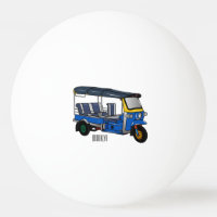 Tuk tuk cartoon illustration