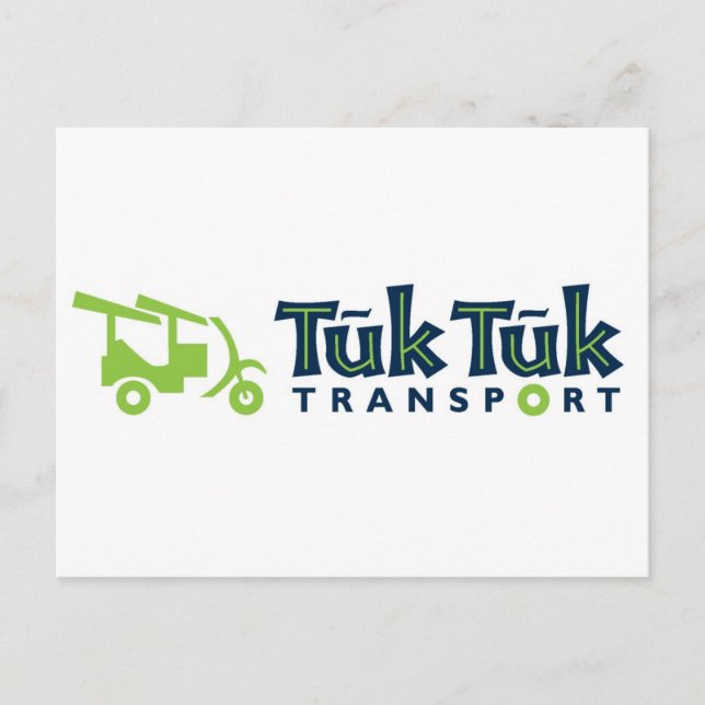 Tuk Tuk Transport Postcard (Front)