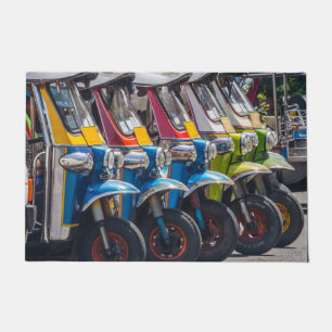 Tuk tuks in a row doormat