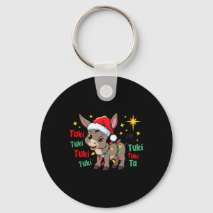 Tuki Tuki Donkey Tis The Season Mexican Spanish Ch Key Ring