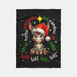 Tuki Tuki Mi Burrito Sabanero Mexican Mexico Xmas Fleece Blanket