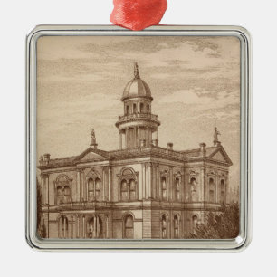 Tulare County Court House Metal Tree Decoration