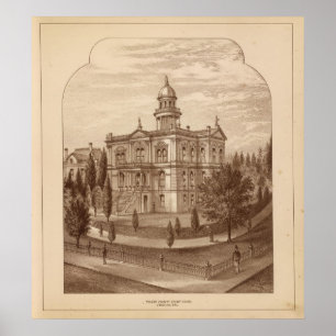 Tulare County Court House Poster