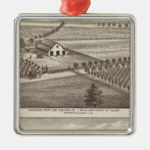 Tulare farms metal tree decoration