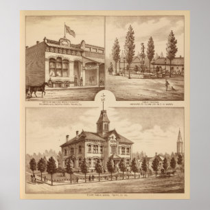 Tulare School, California Poster