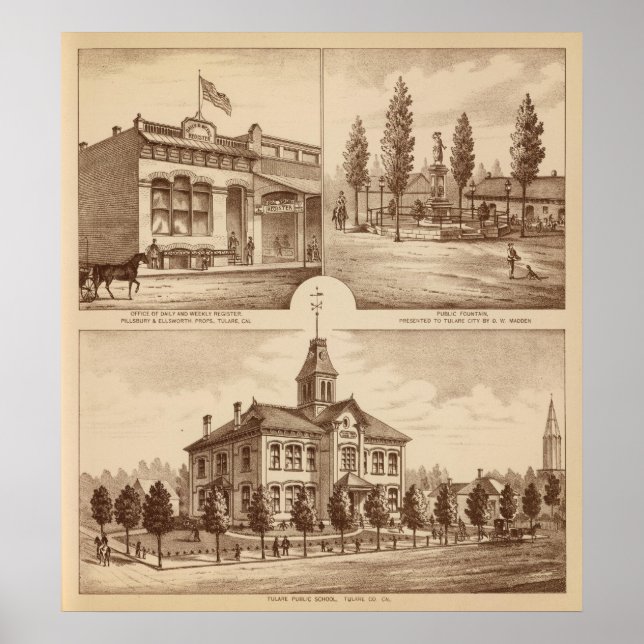 Tulare School, California Poster (Front)