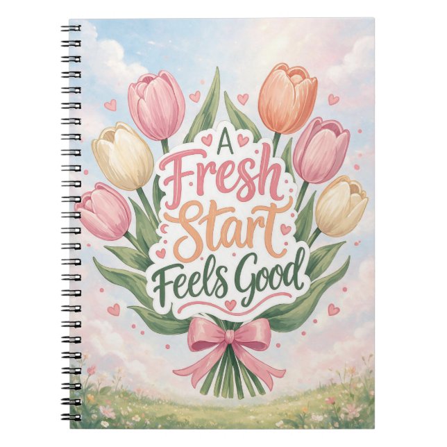 Tulip : A Fresh Start Feels Good Notebook (Front)