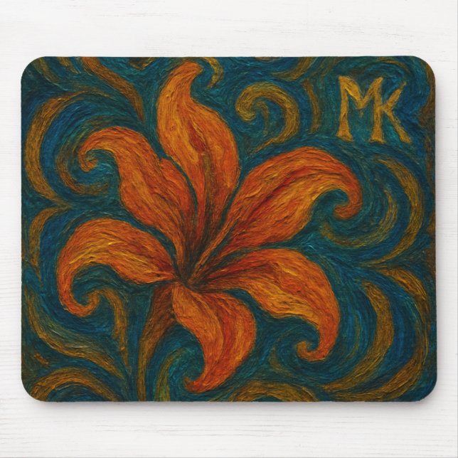 Tulip Abstract Art Mouse Pad (Front)