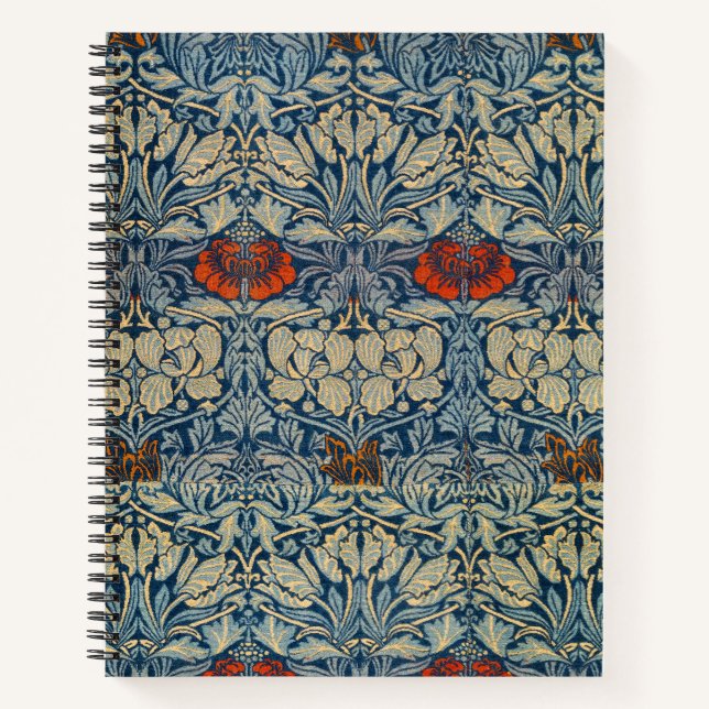 Tulip and Rose Date, Design 1876 William Morris Notebook (Front)