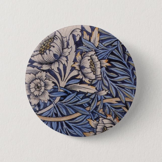 Tulip and Willow Pinback Button (Front)