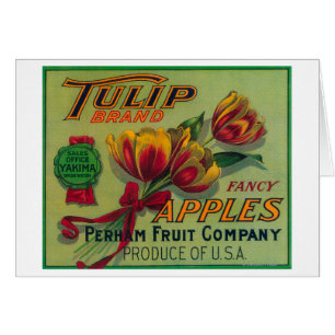 Tulip Apple Crate LabelYakima, WA