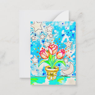 Tulip Art Card
