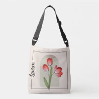 Tulip Art Crossbody Bag