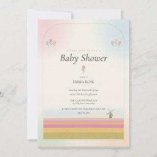 Tulip Baby Shower Invitation