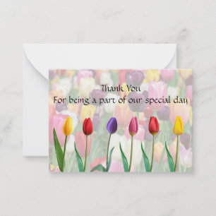Tulip Blossom Thank You Cards