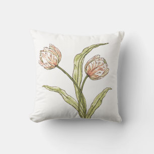 Tulip Botanical Home Decor Cushion