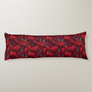 Tulip Bouquet Beach House Decor Victorian Decorati Body Cushion