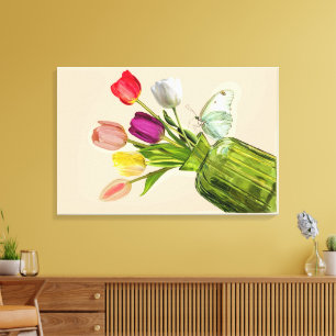 tulip bouquet canvas print