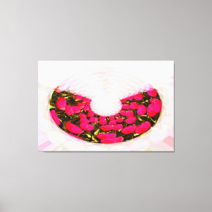 Tulip bouquet floral art canvas print