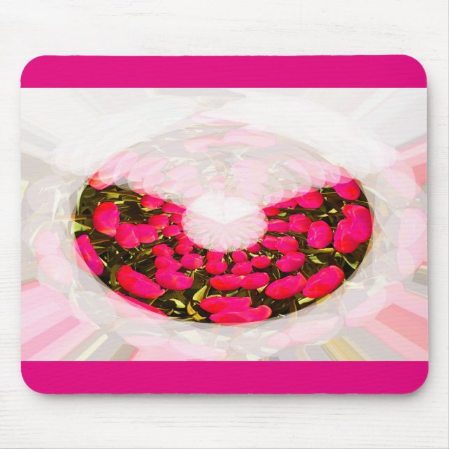 Tulip bouquet mouse pad (Front)