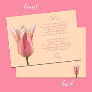 Tulip Bridesmaid Poem Proposal Will You Be My Invitation