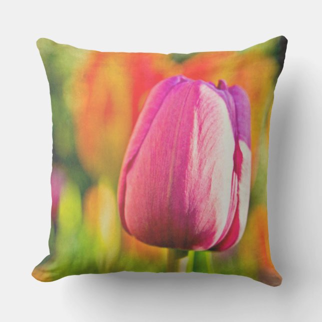 Tulip Collage Outdoor Cushion (Front)