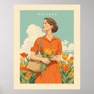 Tulip Dreams in Holland Poster