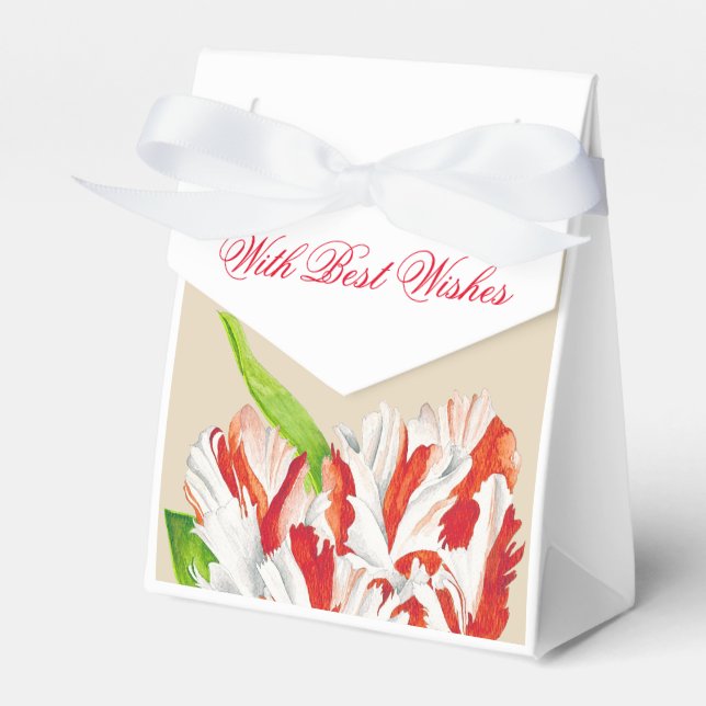 Tulip Estella Rijnveld on a Favour Box (Front Side)