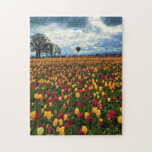 Tulip Farm in Oregon Jigsaw Puzzle