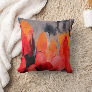 Tulip Field – Abstract Floral Intensity Cushion