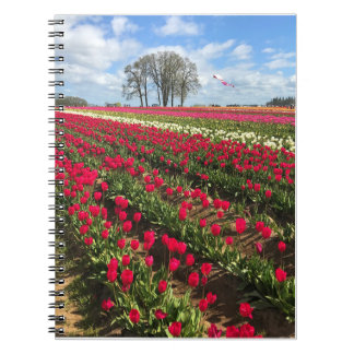 Tulip Field with Kite, Oregon Notebook