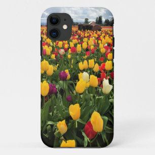 Tulip Field with Old Tractor, Oregon Case-Mate iPhone Case