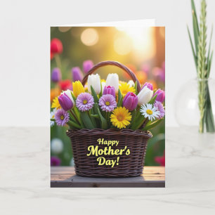 Tulip Filled Mothers Day Card