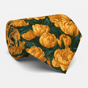 Tulip Floral Best Man Budget Wedding Tie