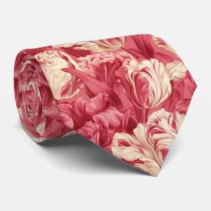 Tulip Floral Father Day Autumn Wedding Tie