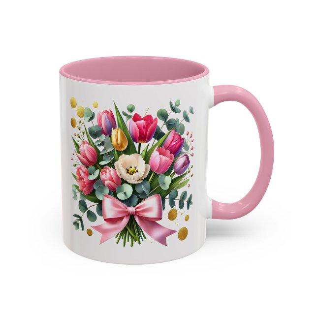 Tulip Floral Mug Spring Flower Gift Cup (Creator Uploaded)