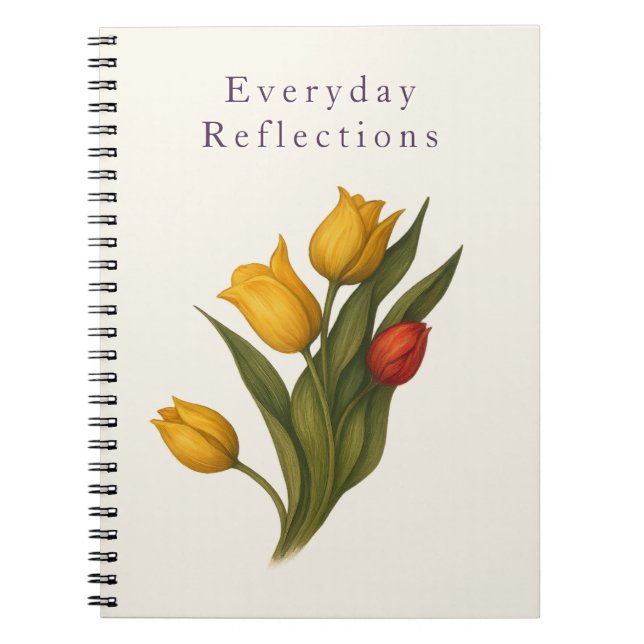 Tulip Floral Notebook | Everyday Reflections (Front)