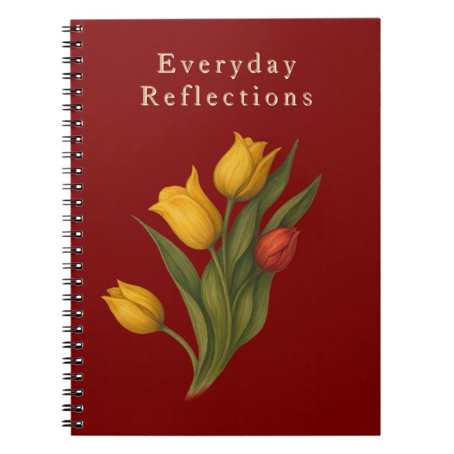 Tulip Floral Notebook | Nature Journal for Writing (Front)