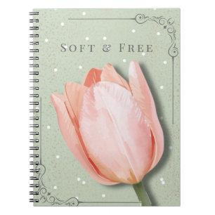 Tulip Floral Notebook   Soft & Free Journal