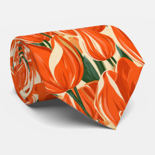 Tulip Floral Uncle Summer Wedding Tie