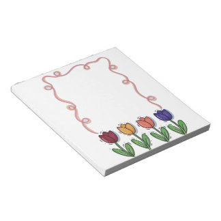 Tulip flower diary notepad