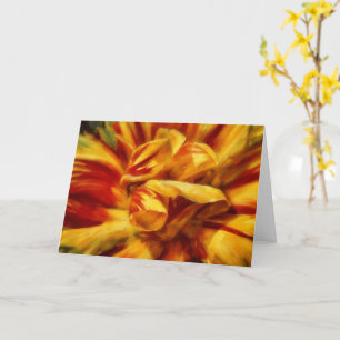 Tulip Flower Floral Art Petals Note Card