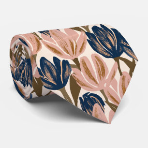 Tulip Flower Husband Fall Wedding Tie