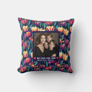 Tulip Flower Mother New Mum Mummy  Bedroom Cushion