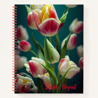 Tulip Flower Spiral Notebook