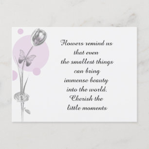 Tulip Flower Thank You Postcard