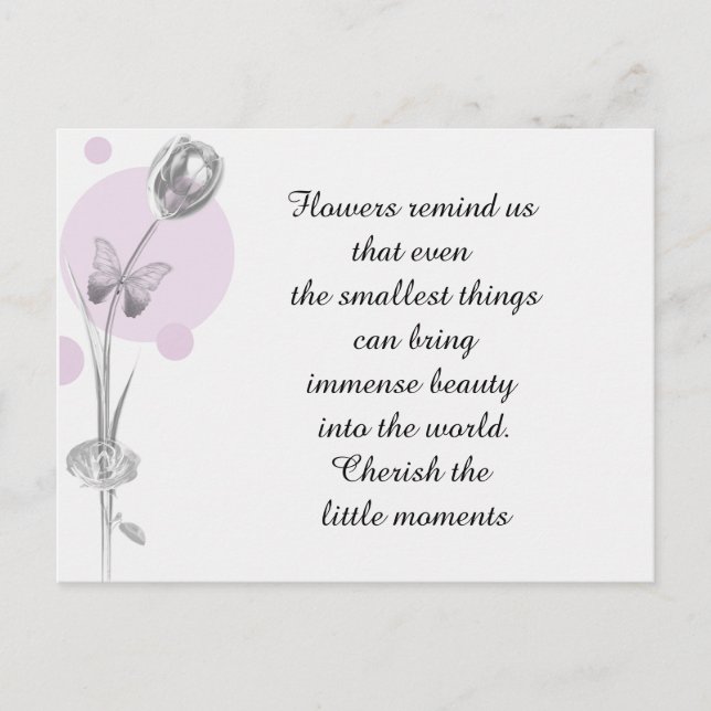 Tulip Flower Thank You Postcard (Front)