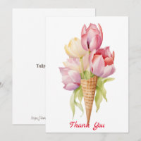 Tulip flowers dessert