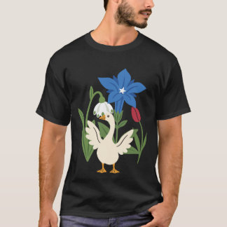Tulip Flowers Goose Nature T-Shirt